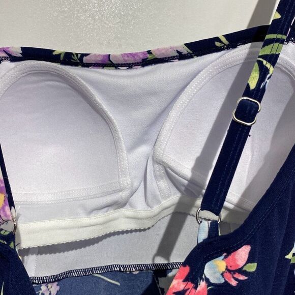 Maurices Women's Multicolor Floral Spaghetti Strap Tankini Size Small NWT - Picture 8 of 11